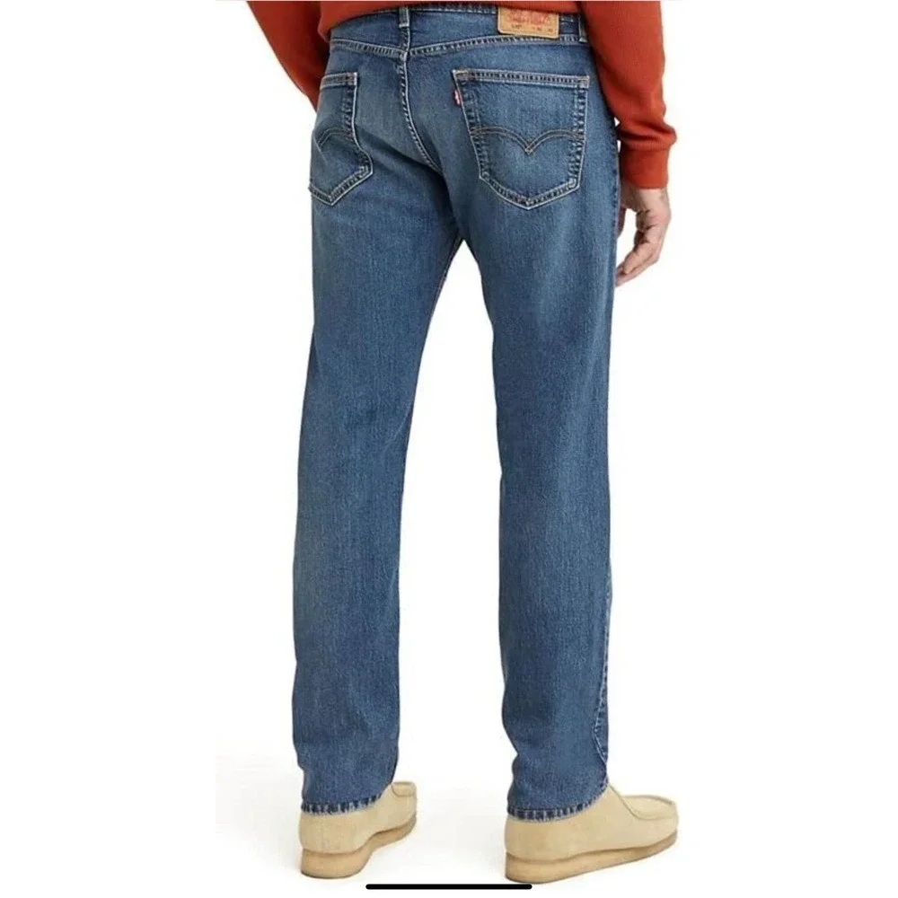 Levi's 505 Regular Fit Straight Leg Men's Jeans 30x32 Stonewash Denim Zipper Fly